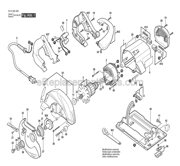 model 77 skil saw parts